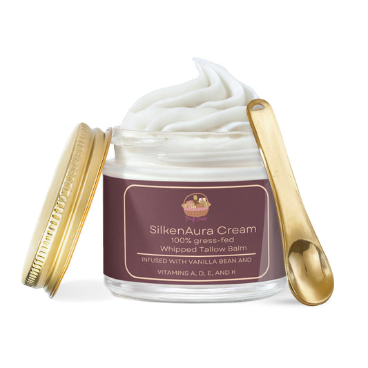 SilkenAura Cream - A Whipped Tallow Balm with Vanilla Bean